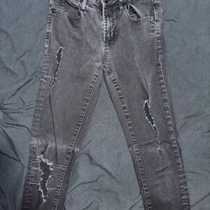 Articles Of Society Charcoal Distressed Skinny Jeans